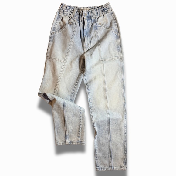 Mother Superior The Springy Ankle Elastic Waist Finale Wash High-Rise Jeans 26 - Picture 1 of 9